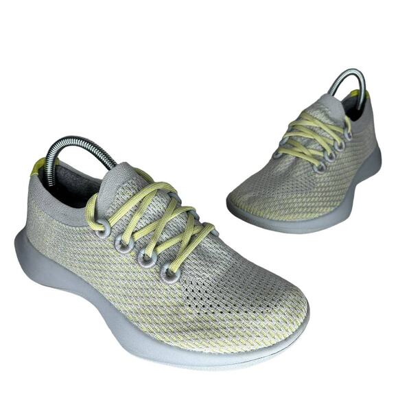 Allbirds Women's Tree Dasher 1 Gray Green Flexible Wool Sneakers Shoes Size 8 - Picture 3 of 10